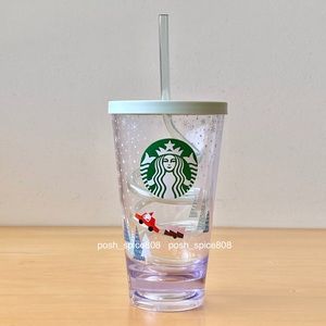 NWOT STARBUCKS KOREA Holiday Cold Cup Swirly Straw